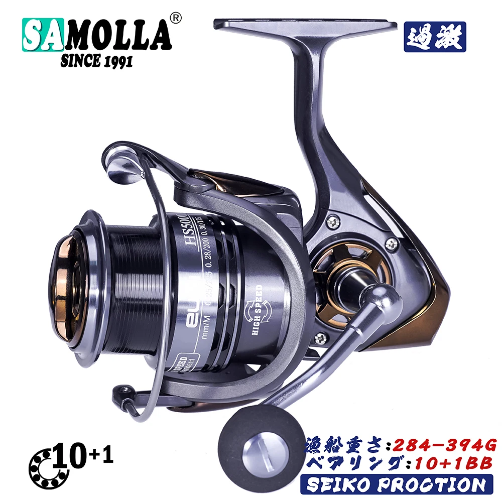 

2022 Fishing Spinning Reel Strengthen 8KG Drag 10+1BB High speed 7.1:1 Carretilha Moulinet Peche En Mer carretilha perfil alto