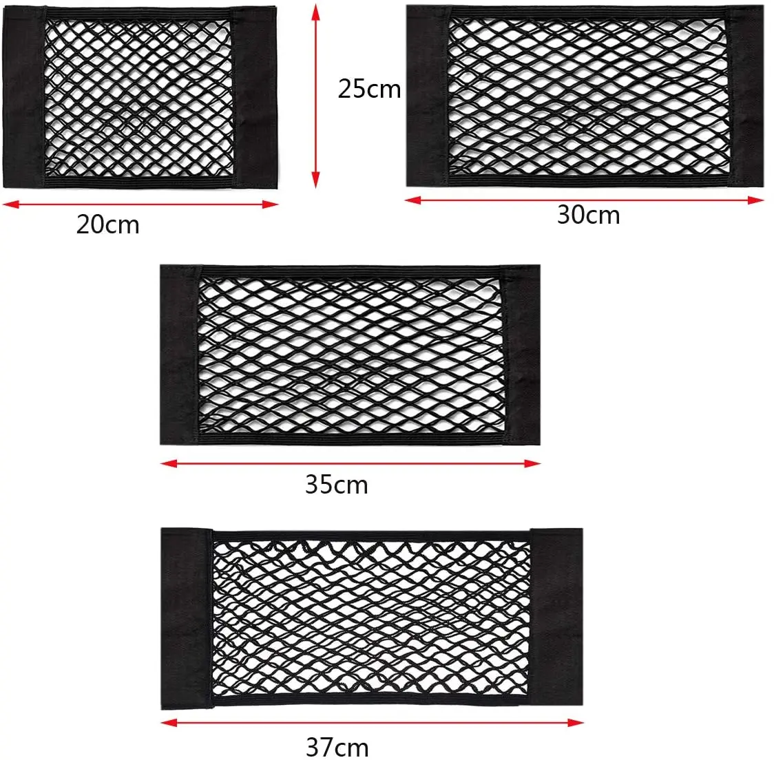 Car Boot Storage Nets Car Boot Mesh Bag Cark Trunk Storage Net Car Storage Pockets Closure Car Rear Back Seat Organizer Pockets