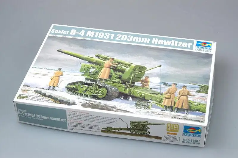 

Trumpeter model kit 02307 1/35 Soviet B-4 M1931 203mm Howitzerr plastic