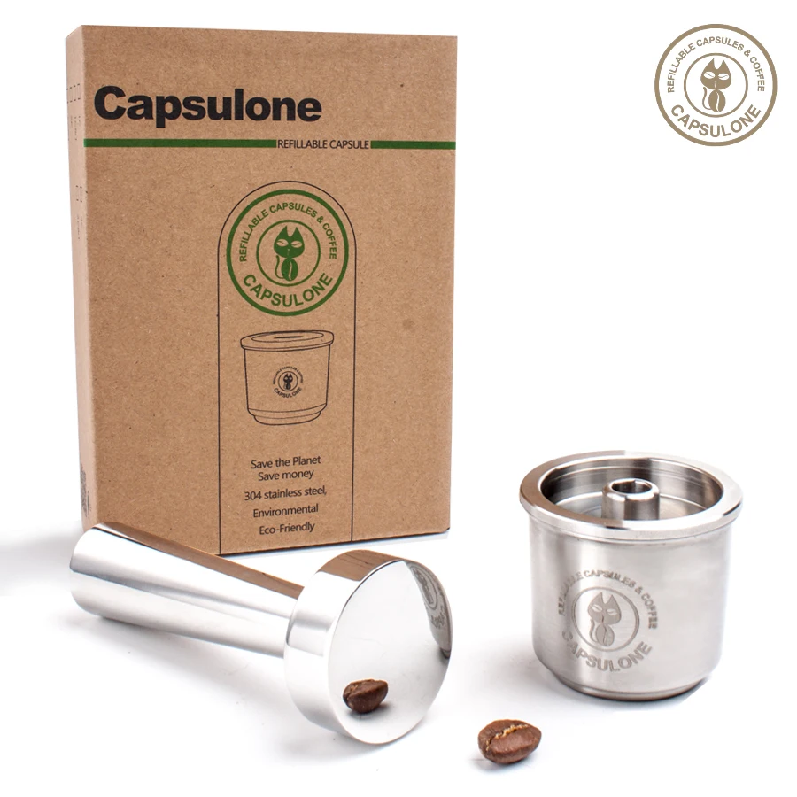 Capsulone Refillable capsule pod resuable Filter cup fit for illy X Y TYPE Coffee Machine  Metal Stainless Steel Coffee capsule