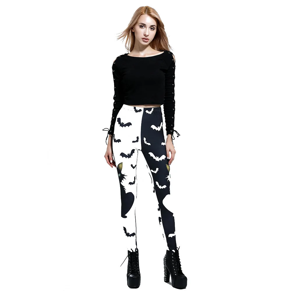 New Sexy Women Legging Tiger Shark Star Art Printing Fitness leggins Fashion Slim High Waist Leggings Woman Pants Christmas Gift