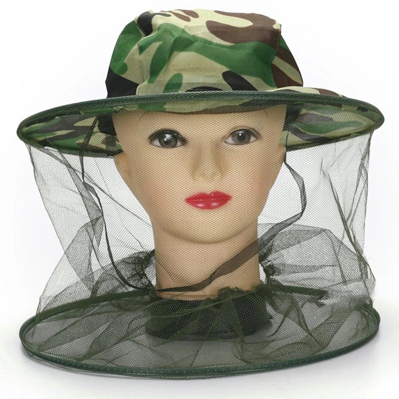 

1PC Outdoor Fishing Cap Midge Mosquito Insect Hat Fishing Hat Bug Mesh Head Net Face Protector Travel Camping Cap Hats