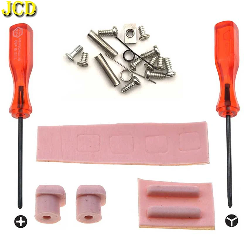 

JCD 8 Colors Optional Screw Feet Cover For NDSL For DS Lite Game Console Screw Feet Cover Rubber Pad & Screw & Screwdriver