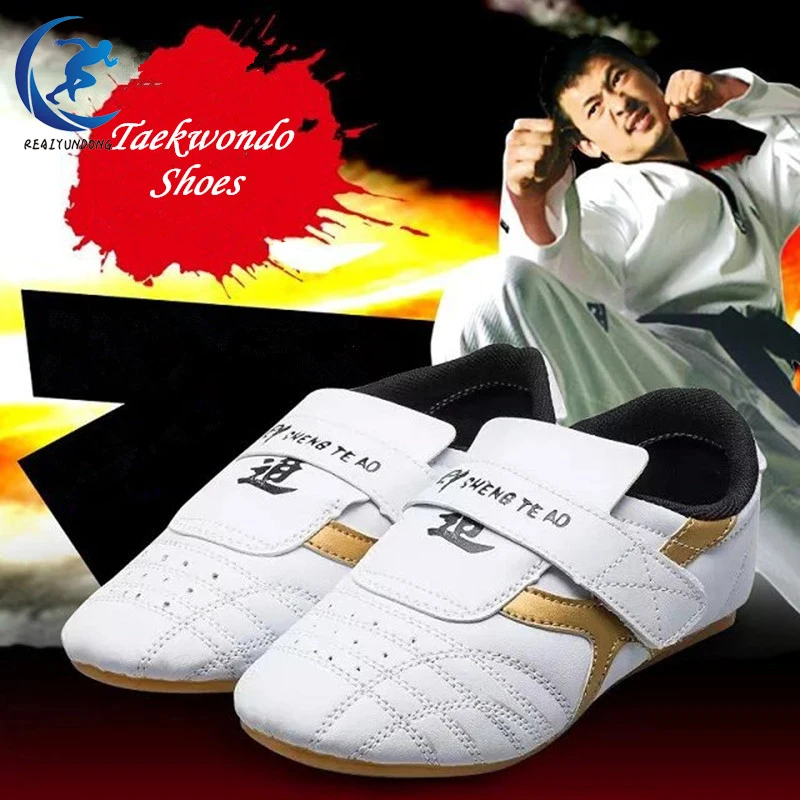 

Taekwondo Shoes Martial Arts Shoes Gym Sport Boxing Kung Fu Tai Chi Running Shoes For Adults Kids Breathable Training Sneakers