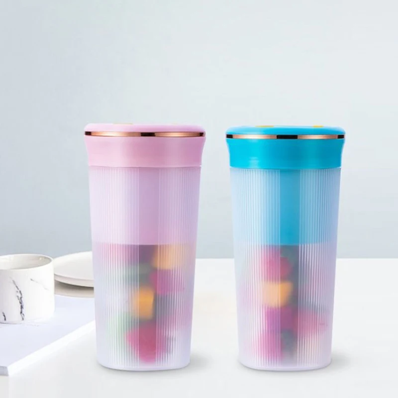 ポータブル電気ジューサー,USB,充電式,6カッター,フードプロセッサー,ジュース抽出器