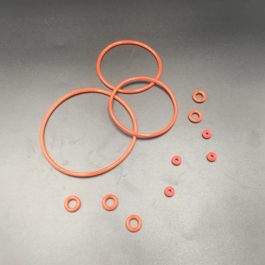 

16mm 17mm 18mm 19mm 20mm 21.2mm 22.4mm Inner Diameter ID 1.8mm Thickness Red White VMQ Silicone Rubber Seal Washer O Ring Gasket