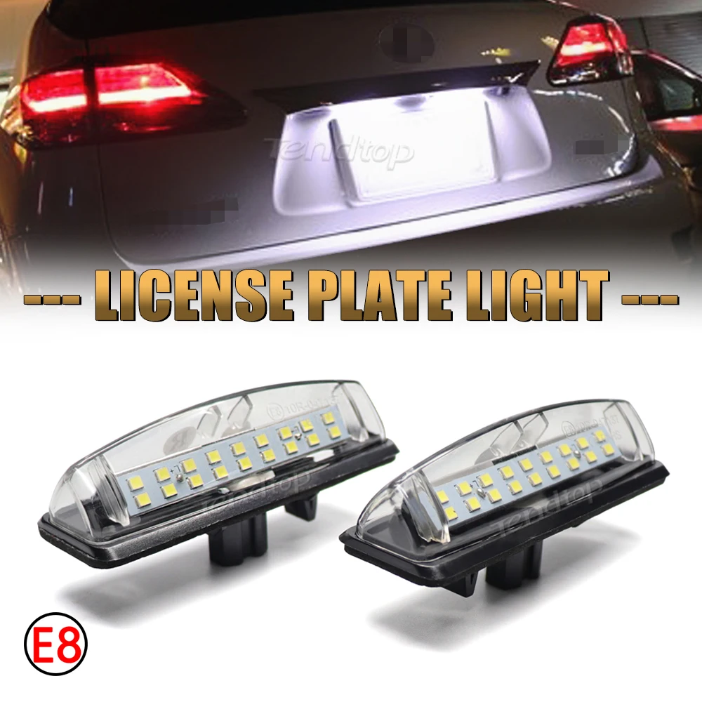 2Pcs Canbus Auto Light Led License Plate Light Tail Light For Toyota Prius ZVW30 Venza Matrix For Lexus CT200H Car Accessories