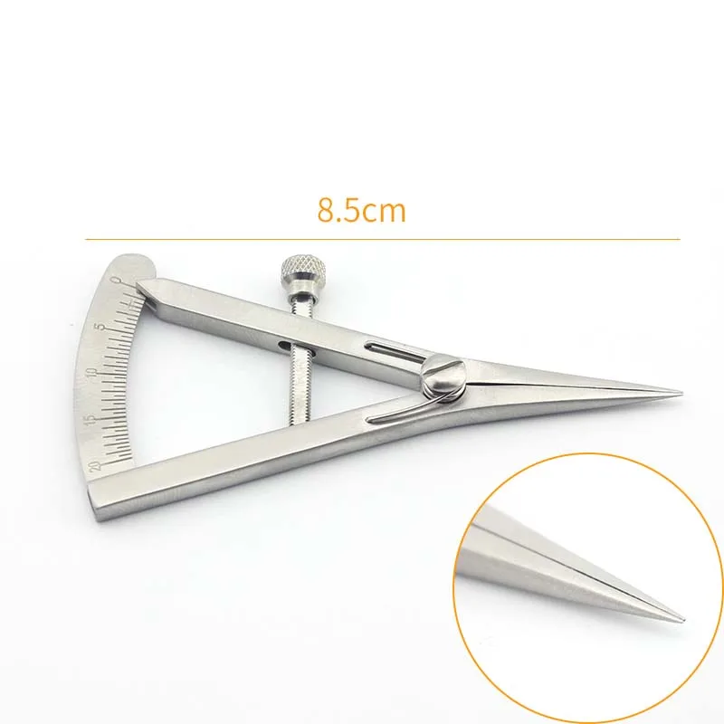 1pcs Castroviejo Bone Calipers Straight Tip Dental Surgical Implant Ophthalmic Orthopedic Stainless Steel