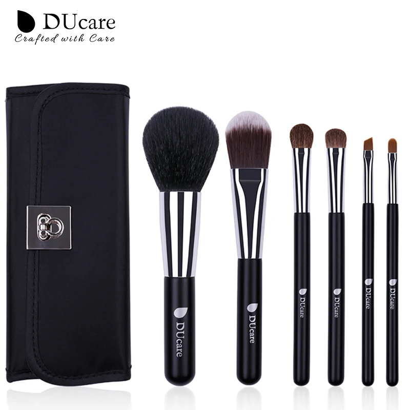 Ducare Makeup Brushes 6Pcs Set For Face & Eye Makeup Brush kit With Bag- Perfect For Professional & Everyday use Cosmetic Makeup