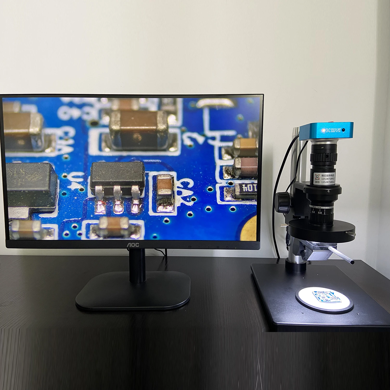 YIZHAN 3D Zoom 95x HD Digital Microscope For Electronics + Sony-Sensor 60FPS HDMI Camera Lab Education Soldering Jewelry Repair