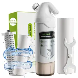 Shower Filter Remove Chlorine - Hard Water Filter - Water Softener - Showerhead Filter - 2 Replaceable Filter Cartridges