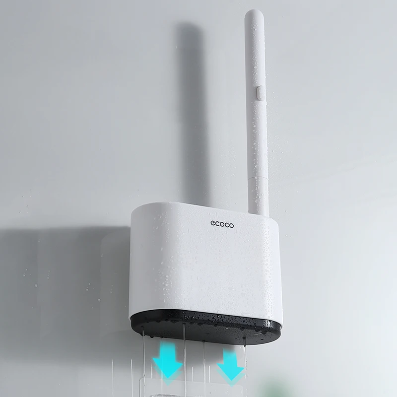 Youpim escova de toalete descartável doméstica fixado na parede pode jogado sem cantos mortos cleaningtoilet escova acessórios do banheiro