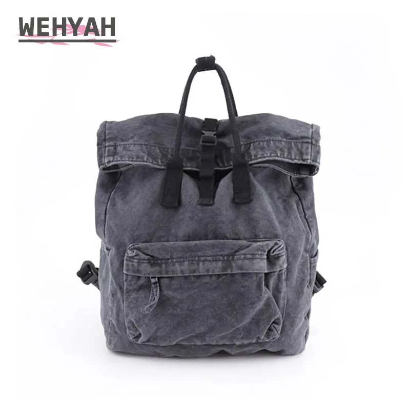 Wehyah Designer Backpack Woman Bags for Women Anti-thief Backpack Men Bag Denim Rucksack School Bags for Teenagers Bagpack ZY072