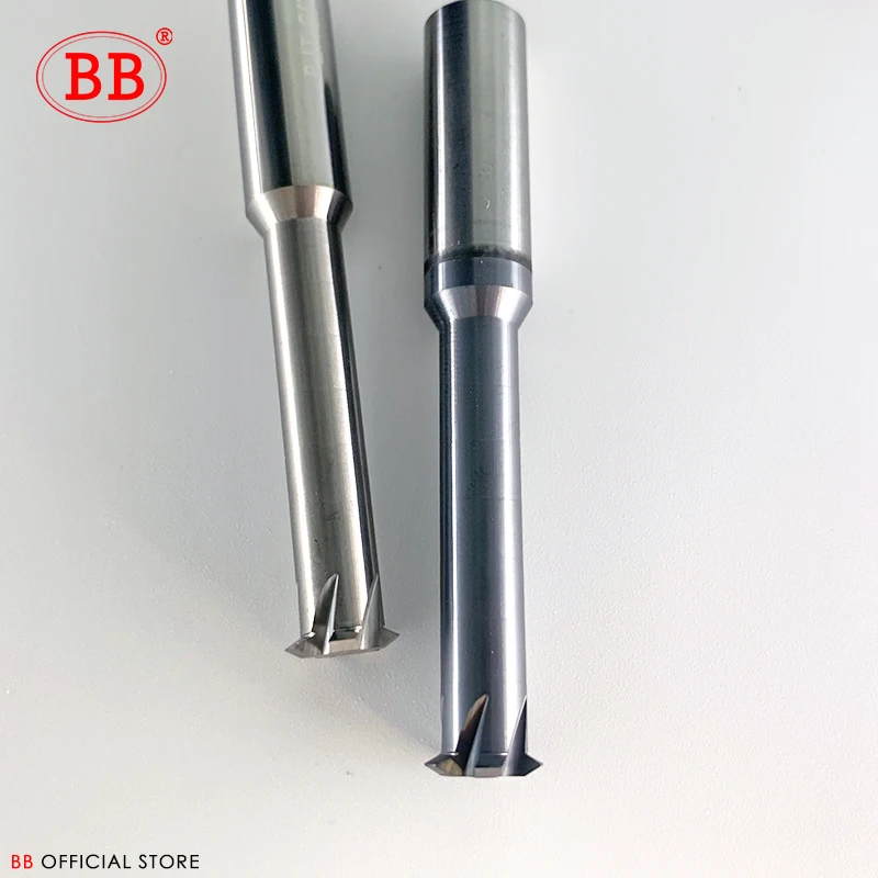 BB 1-Fresa de hilo dental de carburo de tungsteno, mecanizado CNC de acero y aluminio, 60 grados, M1.2, M1.6, M2, M2.5, M3, M4, M5, M8