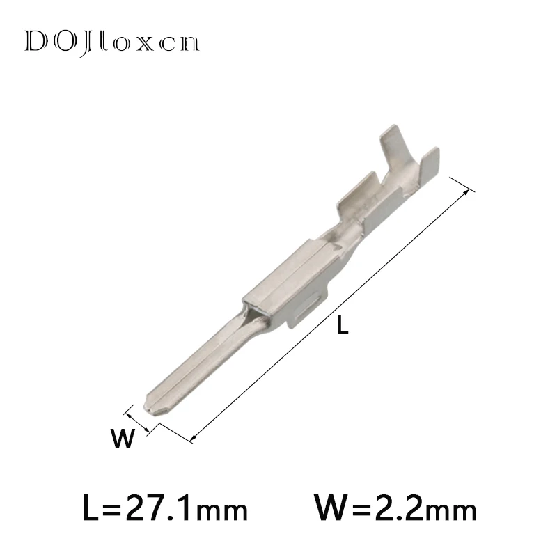 20/50/100/200 Pcs 2.2 Mm H62 Messing Vertinde Koperen Aansluitingen Auto Mannelijke Vrouwelijke Connector Socket DJ611-2.2A 7114-4021