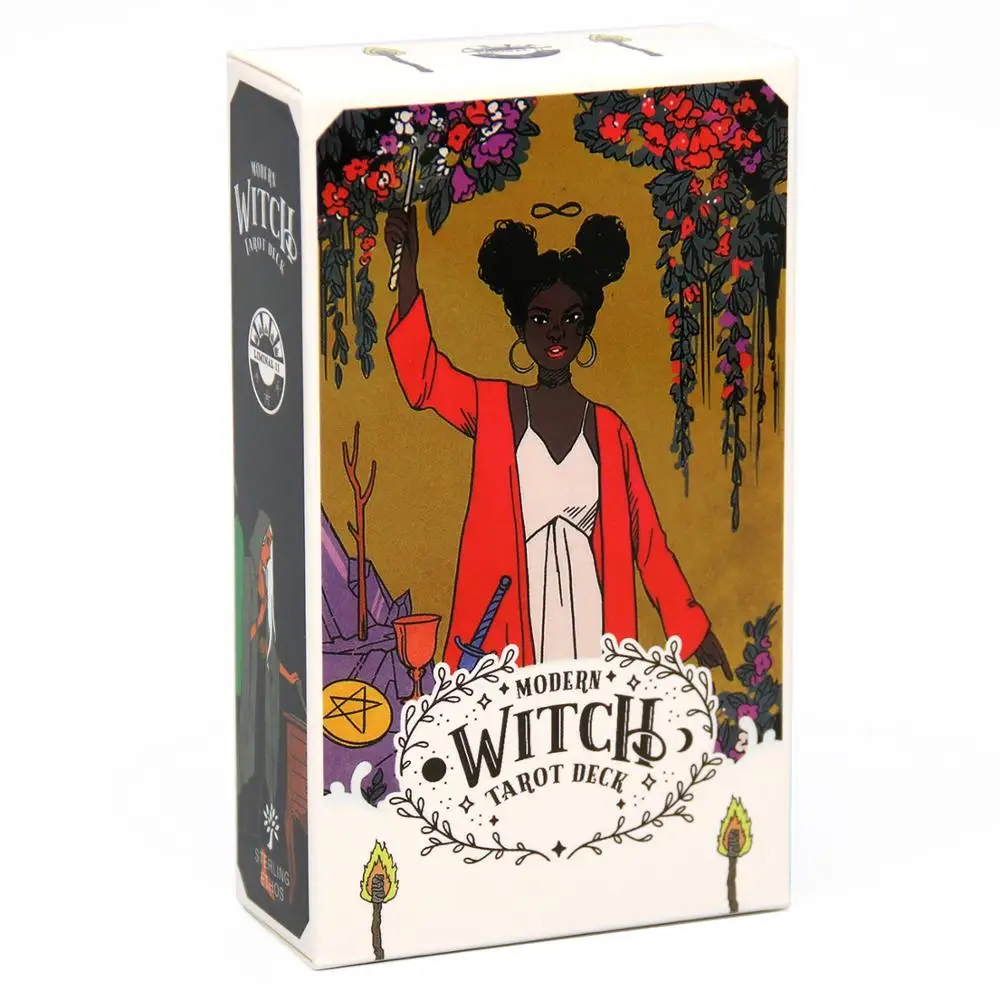 

Modern Witch Tarot 78 Card Deck Paperback by Lisa Sterle Divination Game Mysterious Magical Traditional Wisdom Power Tarot