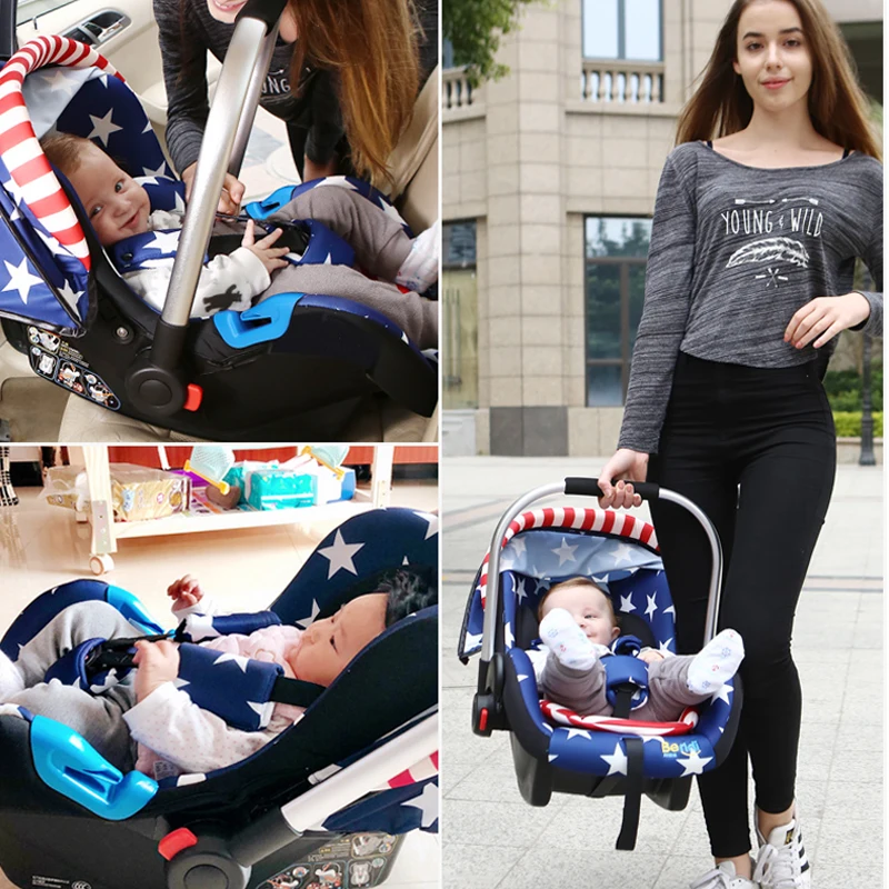 Multifunction CarSafety Seat Newborn Baby Car Sleeping Basket infant Portable Car Cradle 0-15month