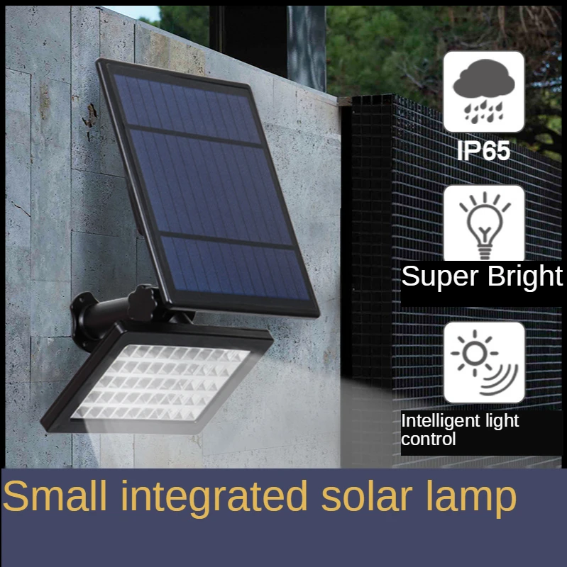 

Solar lawn home courtyard small wall lamp outdoor waterproof 50LED ground projection lamp