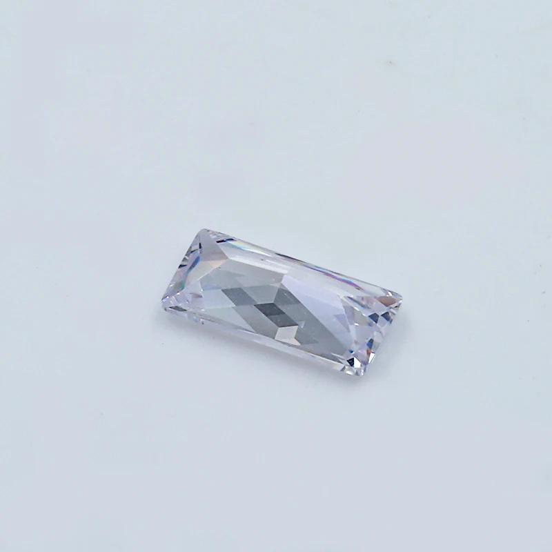 50Pcs 3x7~6x12mm Rectangle Shape 5A White Color CZ Stone Zircon Synthetic Gems Brilliant Cut Cubic Zirconia For Jewelry