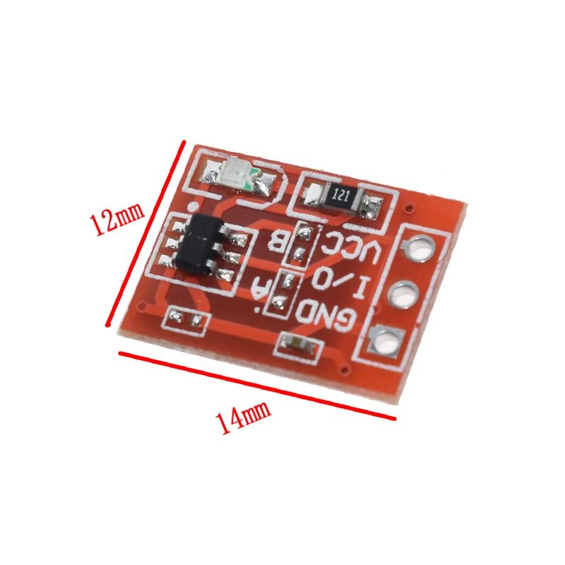 10PCS NEW TTP223 Touch Button Module Capacitor Type Single Channel Self Locking Touch Switch Sensor