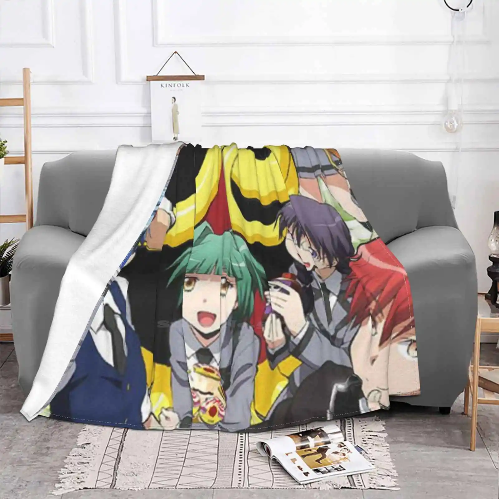 Assassination Classroom Latest Super Soft Warm Light Thin Blanket Assassination Classroom Anime Koro Sensei Manga Classroom