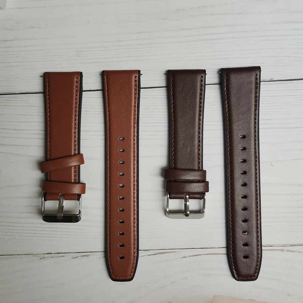 Leather Bracelet For Amazfit GTR 2E GTR2 Watch Band Straps For Xiaomi Huami Pace/GTR 47mm/Stratos 2 2S 3 Smart Watch Wrist Strap