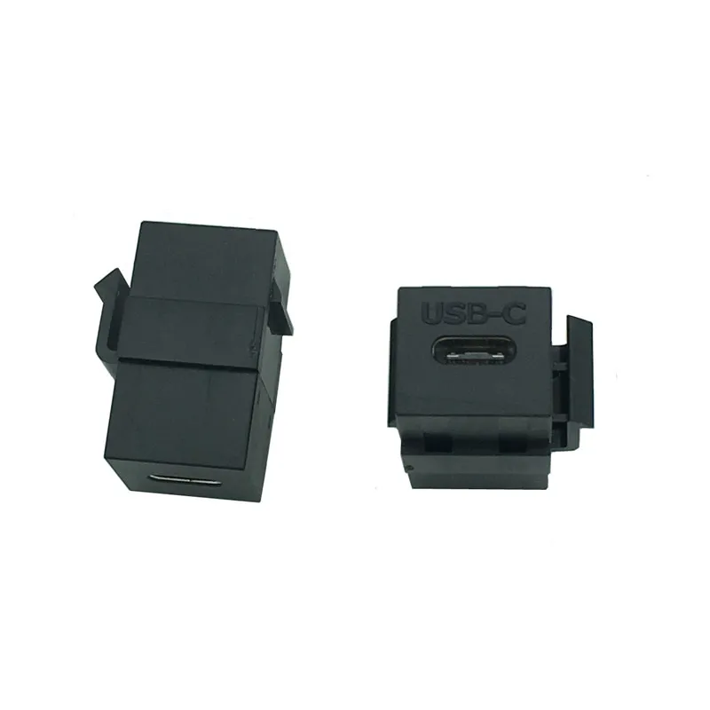 USB C Keystone Jack, Tipo-C Conector, Inserção Keystone, Fêmea para Fêmea para Placa de Parede, Painel, USB 3.1