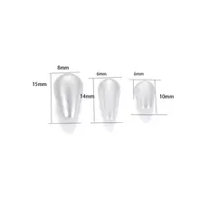 100pcs Waterdrop Imitation Pearls for Jewelry #5