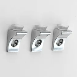 10pcs Right Angle Glass Shelf Suction Cup Fixing Support Clip Bracket Clamp  Glass Holder  Glass Shelf Bracket