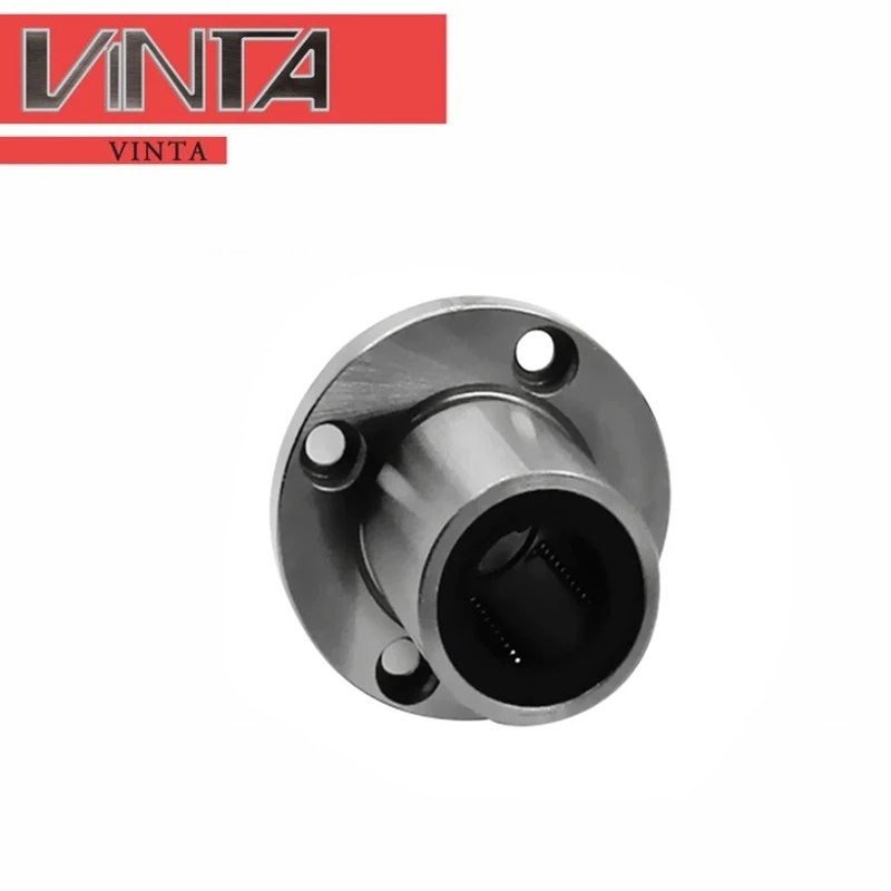 Intermediate circular flange bearing LMFC/LMFM/8 1012 16 20 25 30 40LUU Linear bearings guide pulley rolamentos CNC