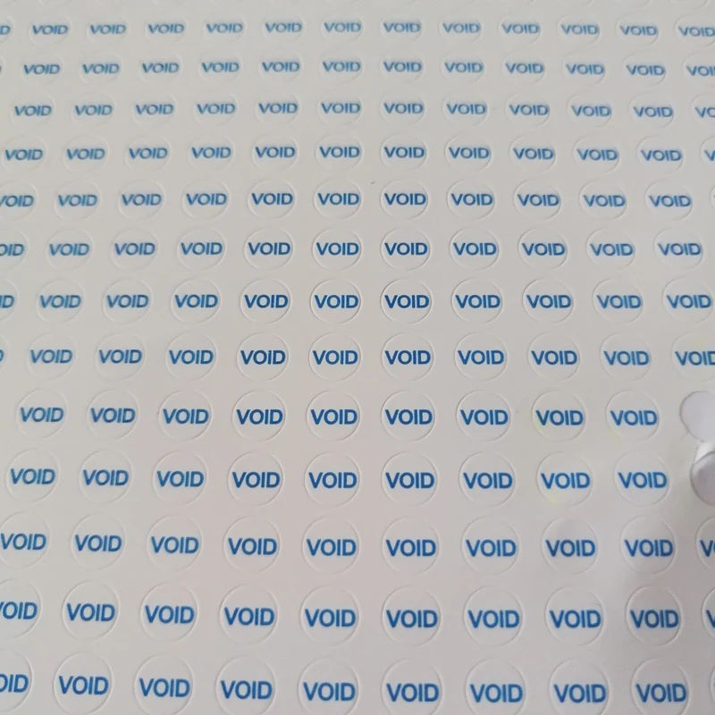 Blue/Red Round 5mm 500 PCs/Lot Fragile Paper VOID Sticker Guaranteed Tamper Warranty Seal for Mobile/Laptop/Ipad Repairment