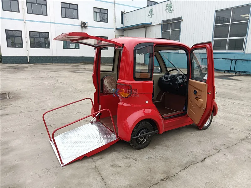 Adult Electric Motorcycle Tricycle Three Wheels Passenger Vehicles Europe Tuk Tuk Car With Battery