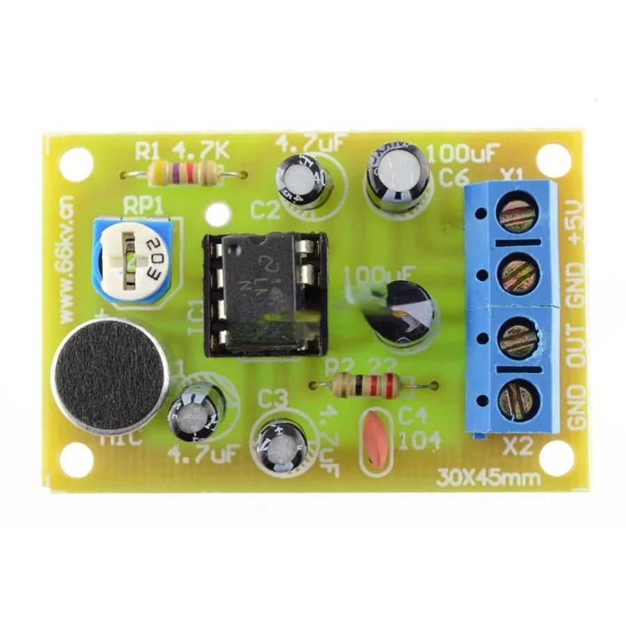 LM386 Amplifier Daya Suara Sirkuit Terintegrasi/Suku Cadang Papan Sirkuit Amplifier Daya Audio/Kit Produksi Elektronik