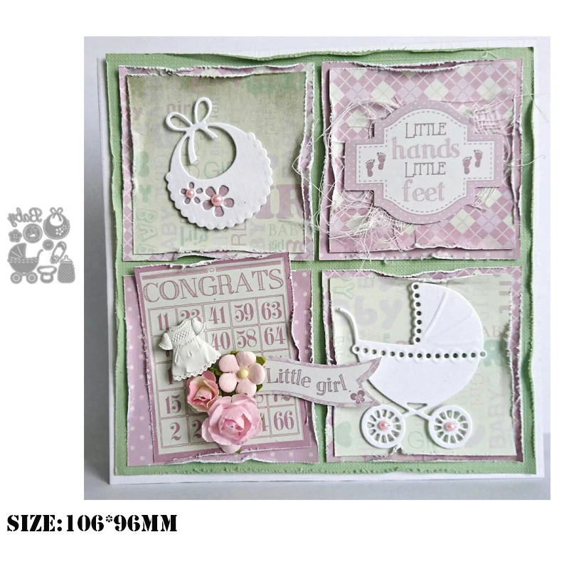 New Metal Cutting Dies For 2024 DIY Scrapbooking Welcome Baby Album Paper Card Template Decorative Crafts Embossing Stencils