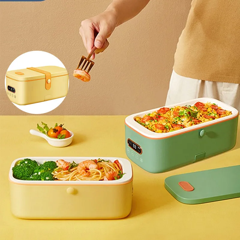 220V 1L Mini Electric Lunch Meals Heating Box Automatic Portable Fast Heating Electric Rice Cooker Easy Operation For  Travel