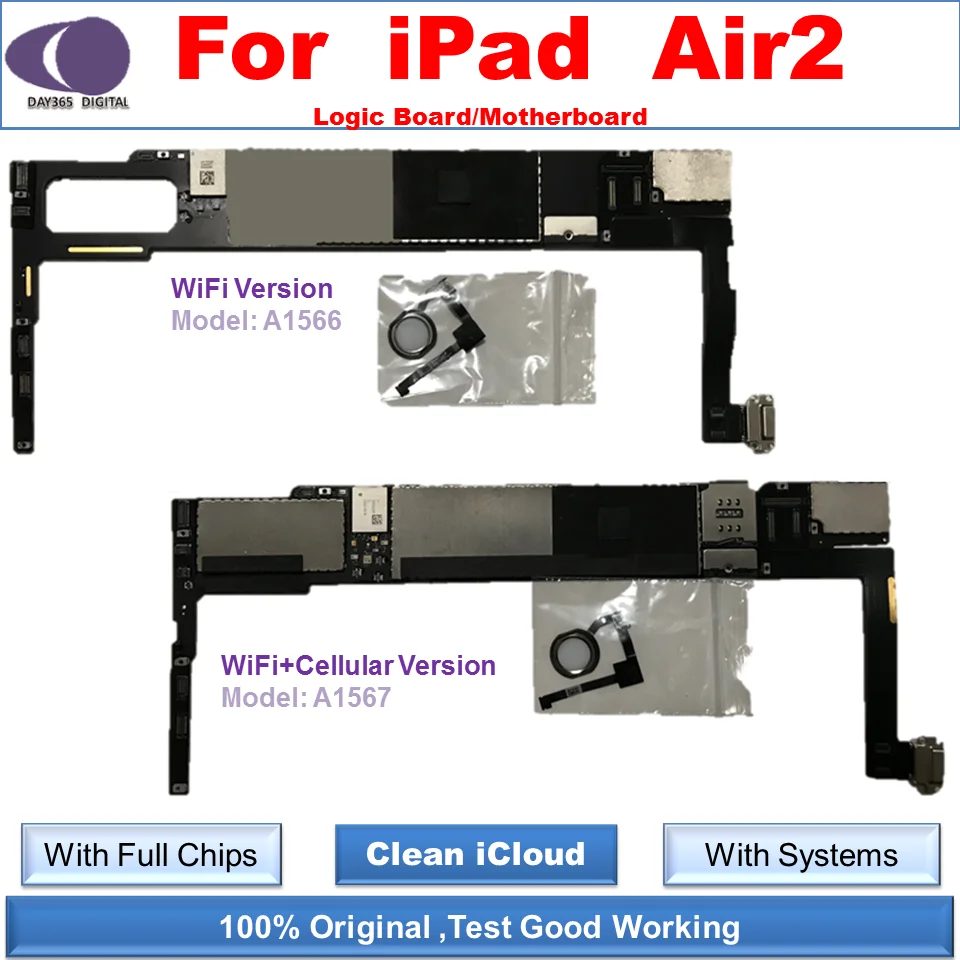Ipad Mini2 Ipad Air Motherboard ⚙️?️?iPad Air Logic Board Replacement (A1566 And A1567 main image 1