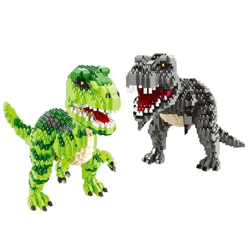 Tyrannosaurus Rex Micro Khối Xây Dựng Gạch Velociraptor Mô Hình Công Viên Kỷ Jura Hình Khủng Long Đồ Chơi Dành Cho Trẻ Em Quà Tặng Sinh Nhật