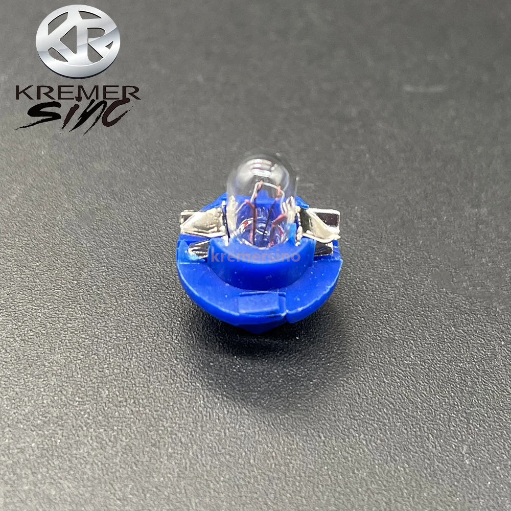 10 قطعة T5 المصابيح مصابيح لأودي مرسيدس بنز BMW أوبل فولفو لوحة أداة 12 فولت 1.2 واط الأزرق قاعدة #2