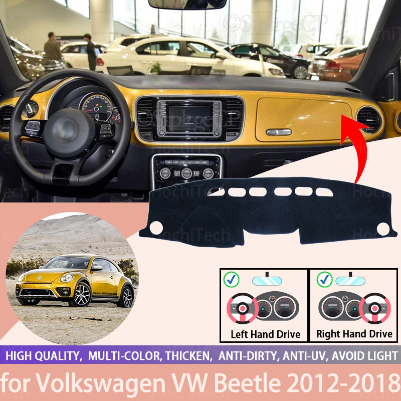 

For Volkswagen VW Beetle 2012-2018 Anti-Slip Dashboard Cover Protective Pad Car Accessories Sunshade Carpet
