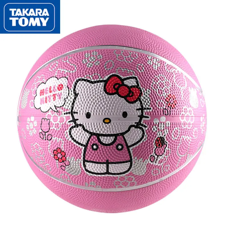 

TAKARA TOMY cute cartoon Hello Kitty children's basketball simple kindergarten special practice bounce ball bouncing toy ball