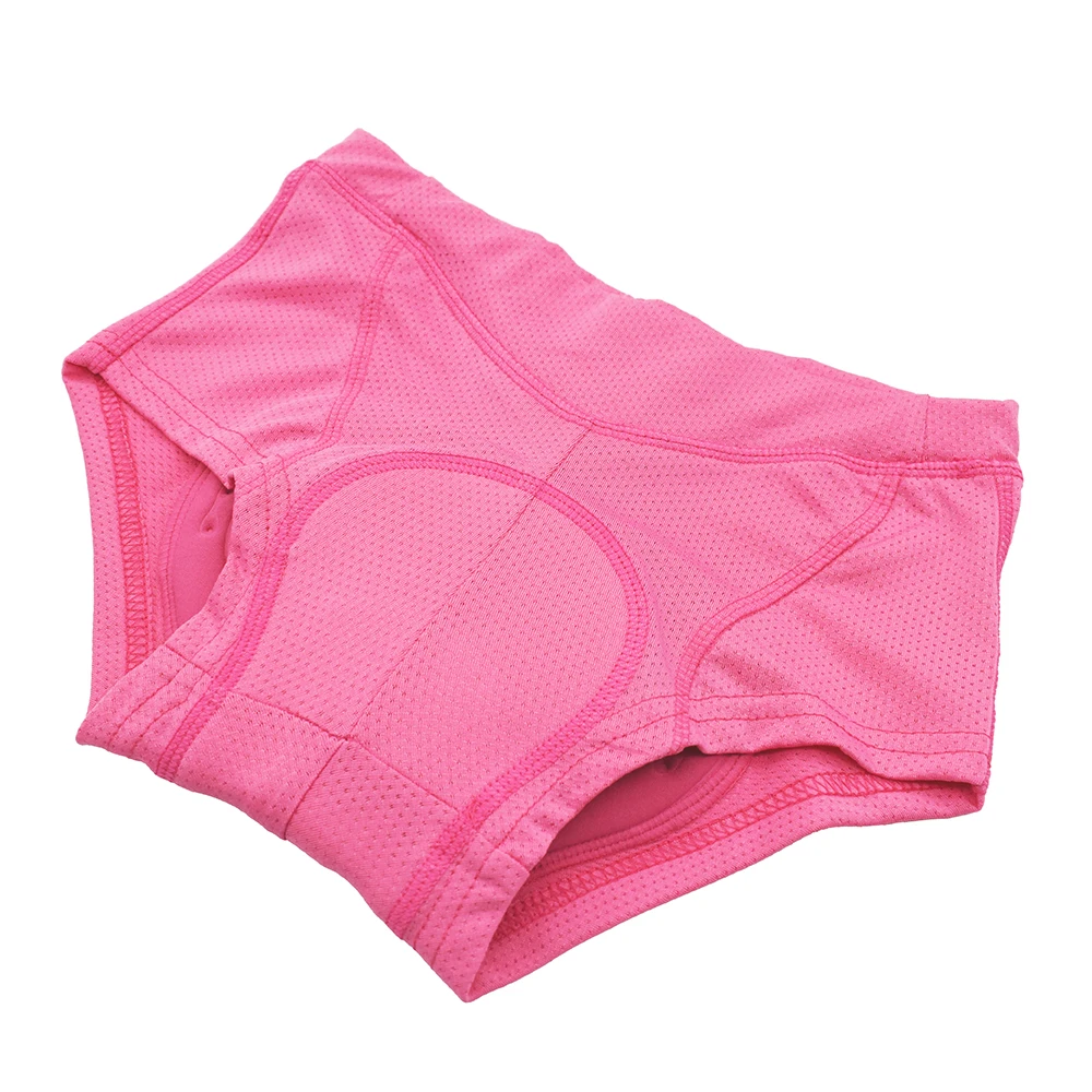 WOSAWE-Short de cyclisme pour femme, sous-vêtement respirant rembourré en gel 3D, vélo de route VTT, short d\'équitation de descente, S-2XL rose