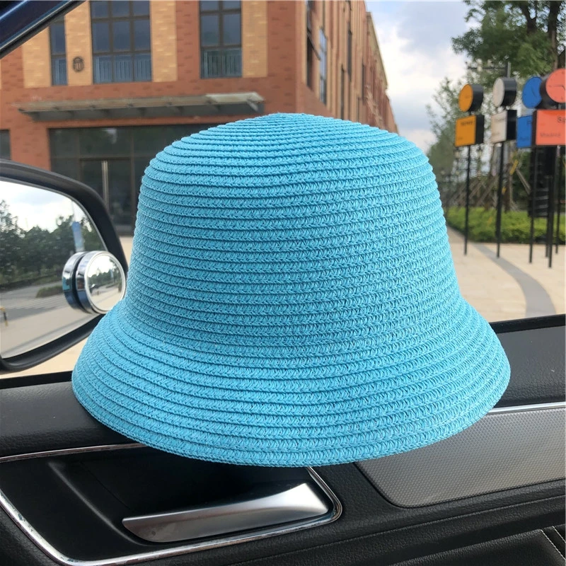 New Summer Paper Straw Hat Fashion Casual Panama Beach Multicolor Fedora Hat Wide Brim Breathable Sun Panama Hats For Women Cape