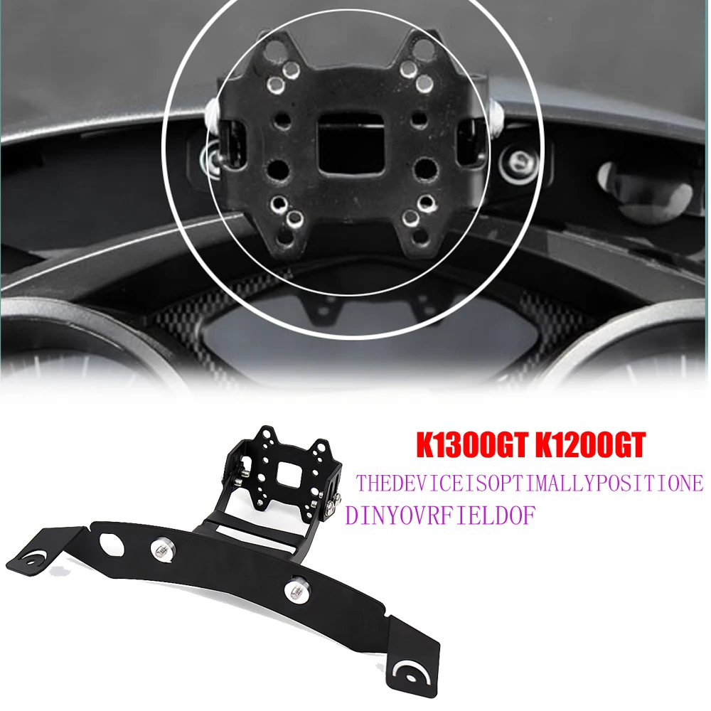 

Motorcycle Adjustable angle Stand Holder Phone Mobile Phone GPS Navigation Plate Bracket For BMW K1200GT K1300GT K 1200 1300 GT