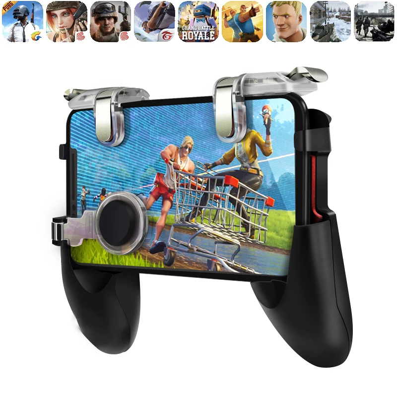 Pubg 게임 게임 패드 휴대 전화 게임 컨트롤러 l1r1 슈터 트리거 화재 버튼 아이폰에 대한 무료 화재