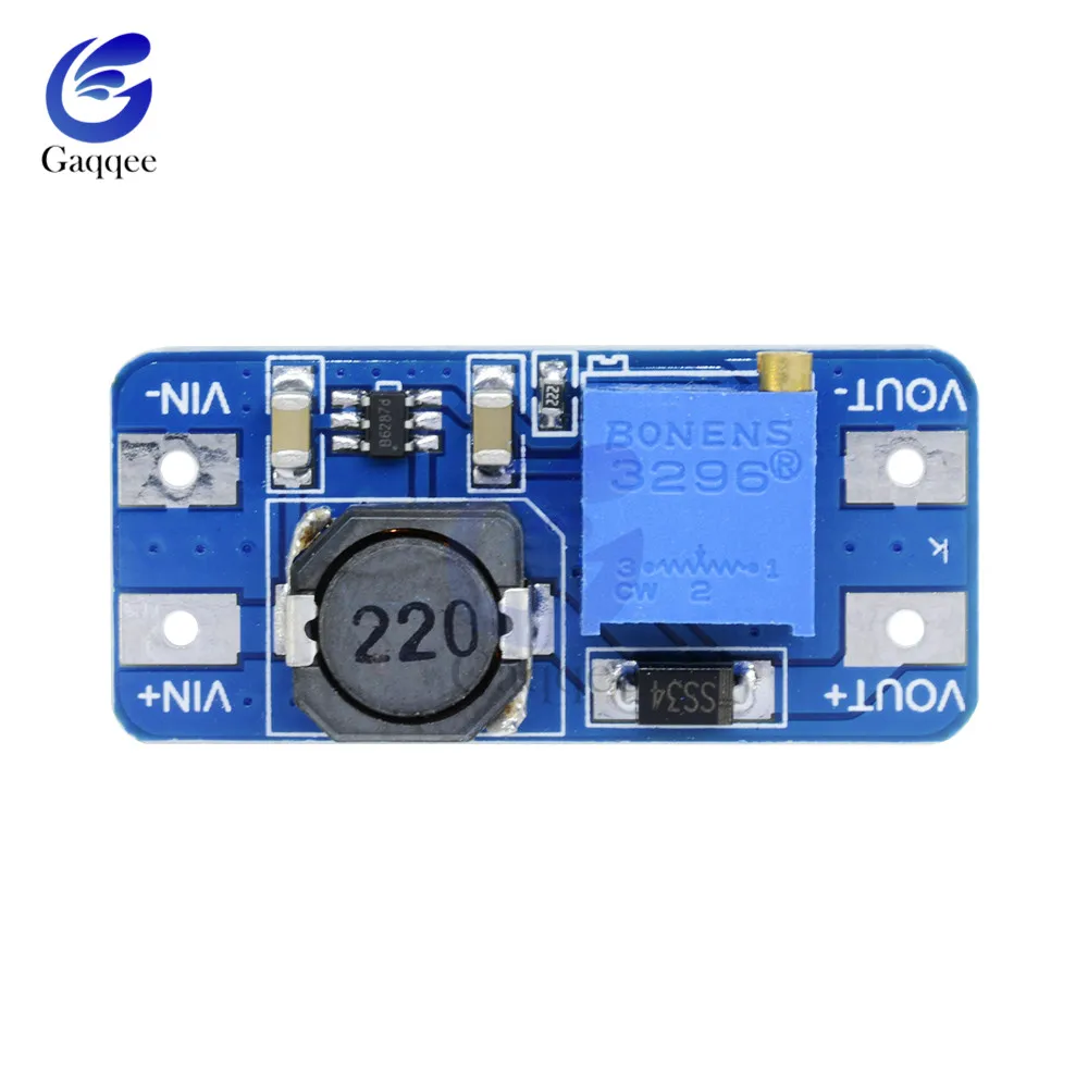 MT3608 DC-DC Step Up Converter Booster Power Supply Module Boost Step-up Board MAX Output 28V 2A For Arduino