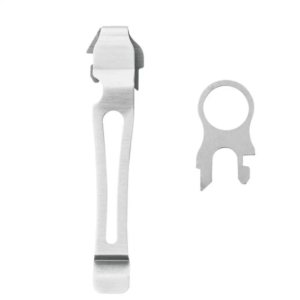 Leatherman-Clip de bolsillo de liberación rápida, anillo con cordón, plateado/Negro, 934850/934855