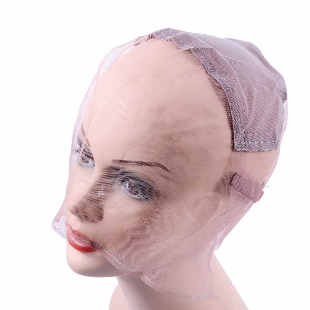 

1 Piece Full Lace Wig Cap Base For Making Full Hand Made Wigs With Adjustable Straps Glueless Weaving Cap Customize Hairnets