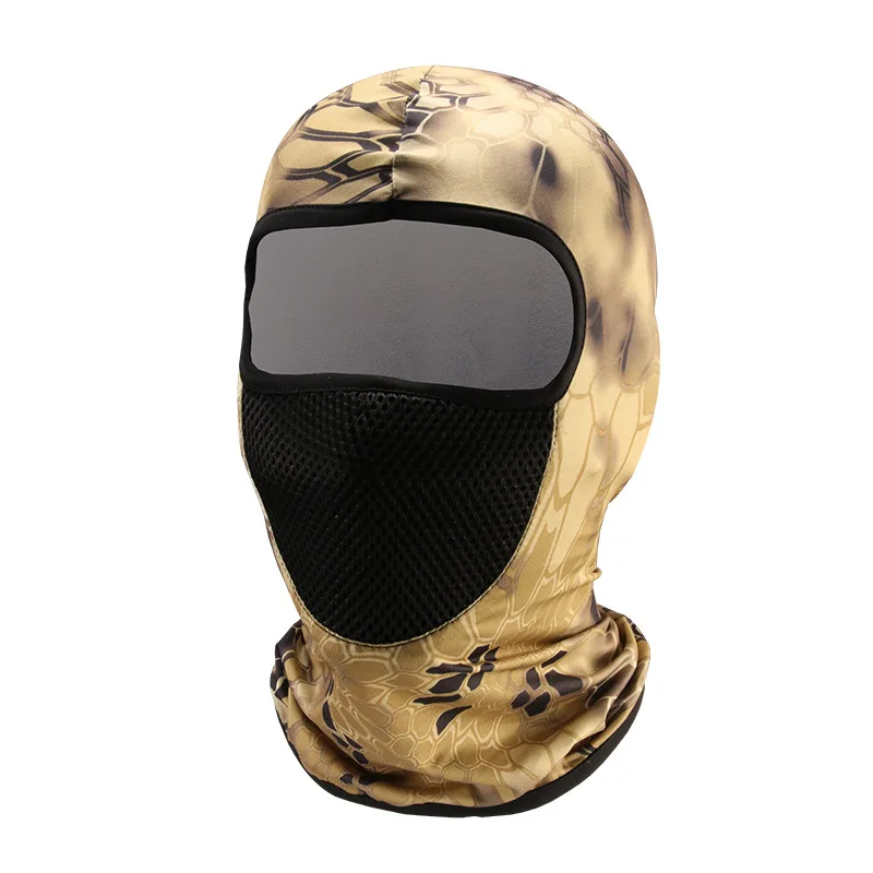 2021 Trendy Headgear Outdoor Multipurpose Python Lycra Wind Proof Hat Cycling One Hole Balaclava