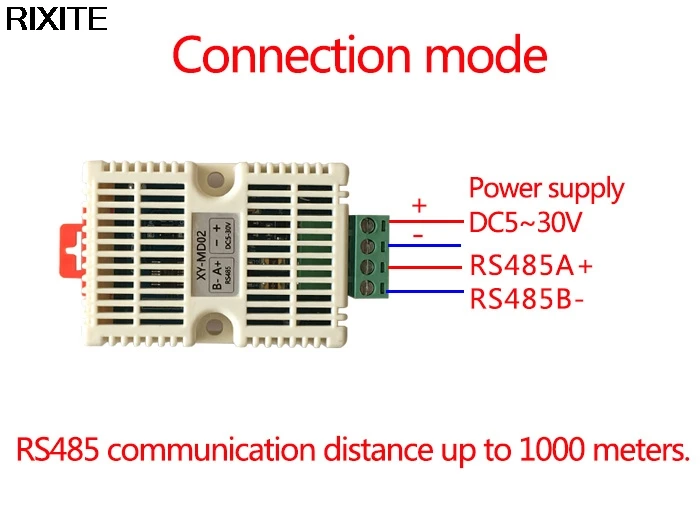 

Temperature & Humidity Transmitter SHT20 Sensor High Precision Monitoring Modbus RS485 Dec12 Dropship