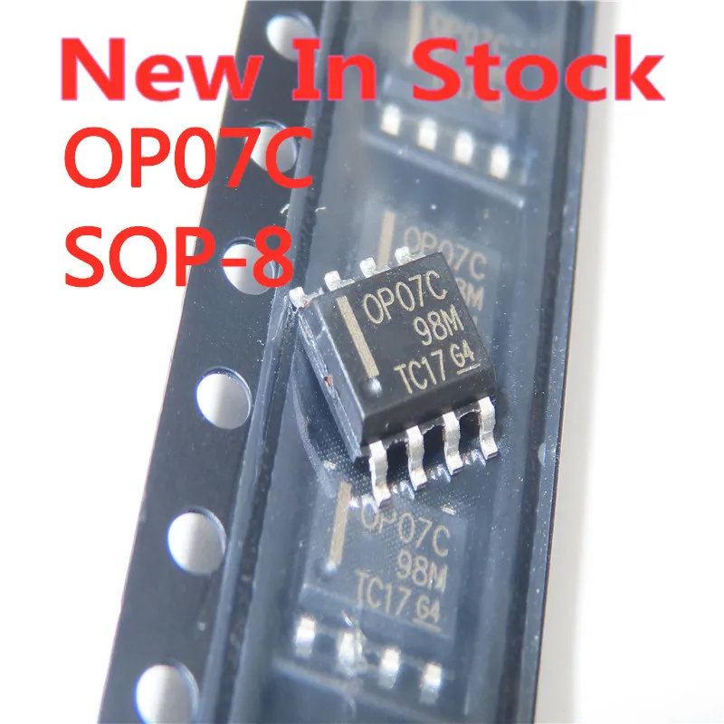 5PCS/LOT OP07C OP07CDR SOP-8 SMD Operational Amplifier Low Noise Bipolar Operational Amplifier In Stock NEW original IC